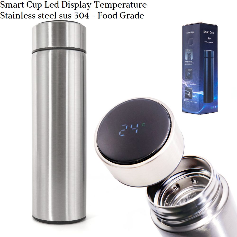 SMART TUMBLER 500Ml Thermos Temperature LED Display Vaccum Termos Suhu Botol Minum Stainless Steel