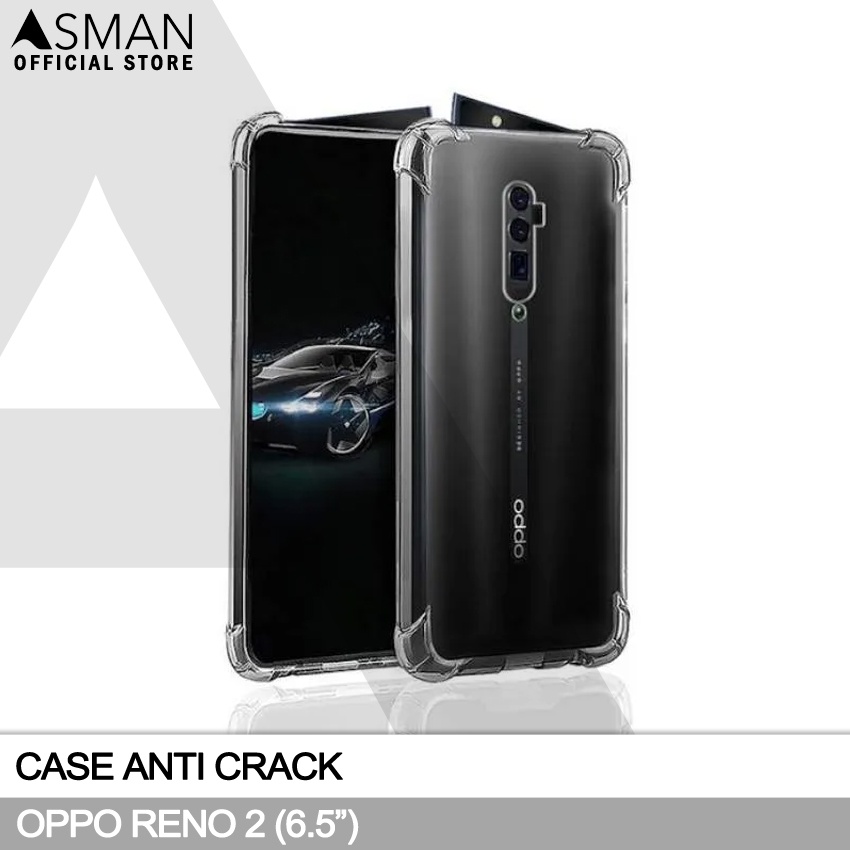 Anti Crack Oppo Reno 2 (6.5&quot;) | Soft Case Anti Bentur - Clear