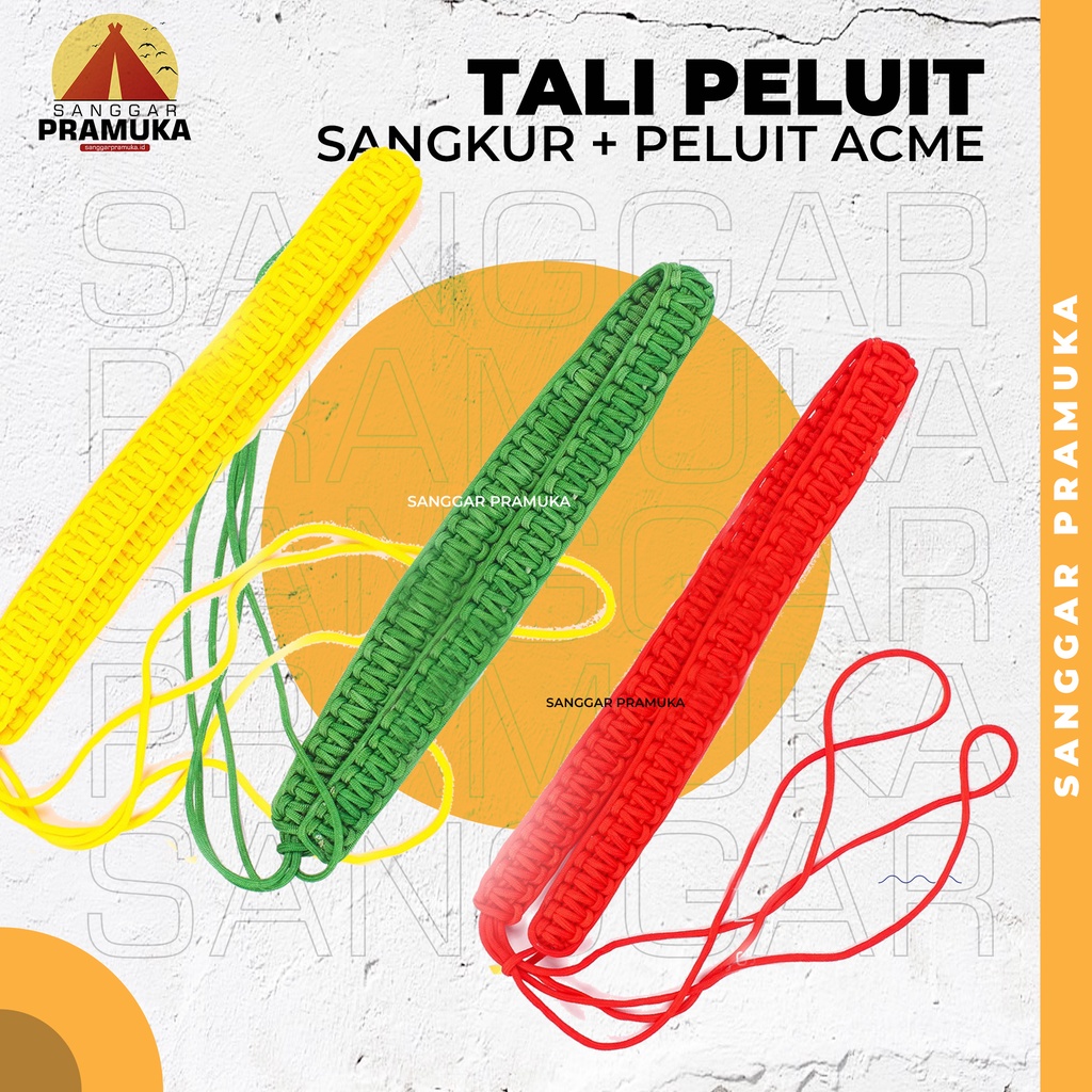 

Talikur dan peluit / Tali Koor Talikur / Tali Peluit Pramuka Ukuran Besar