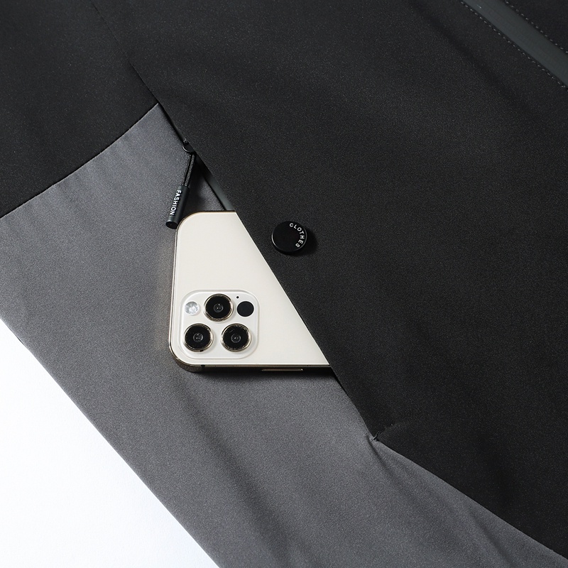 Jaket Pria Waterproof Anti Angin Jaket Hoodie Motor Pembongkaran Topi Casual Outdoor Jacket J9931