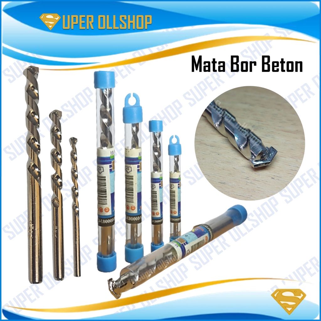 Mata Bor Beton 6mm Tembok Dinding Drill Bit / Mata Bor Dinding Tembok Beton Cor 10mm 12mm Murah