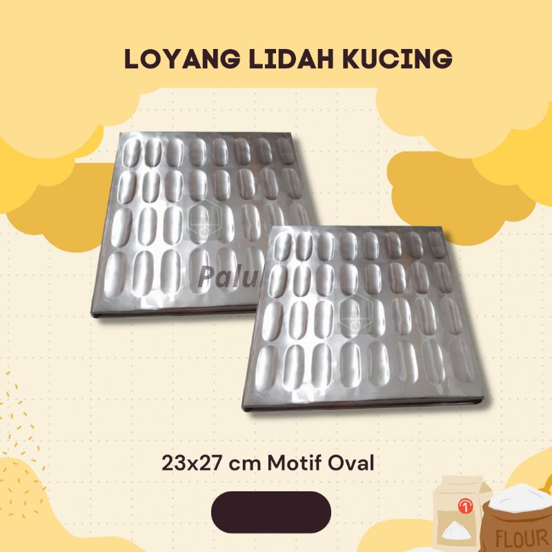 Loyang Lidah Kucing 30x30 cm alumunium