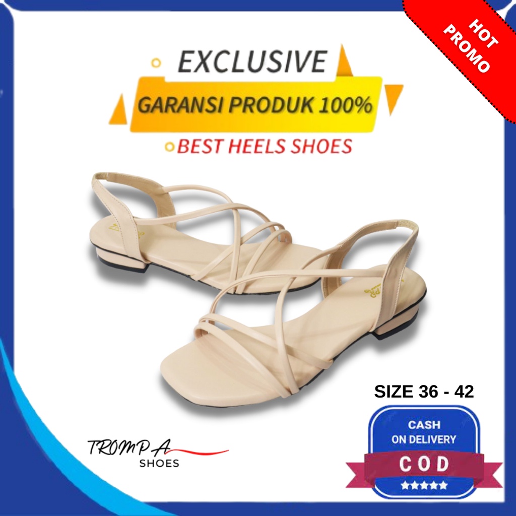 Sendal Jumbo Wanita Kekinian Hak Tahu 3cm