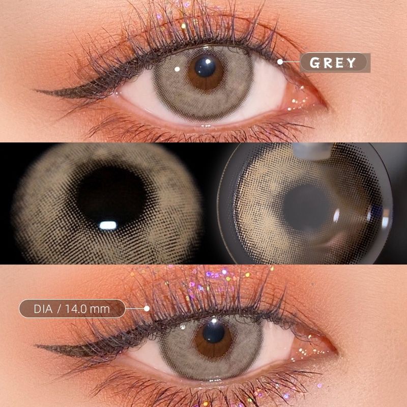 [✅COD] MYSTICEYES SOFTLENS SORAYAMA SERIES GREY Lensa Kontak 14MM (NORMAL)