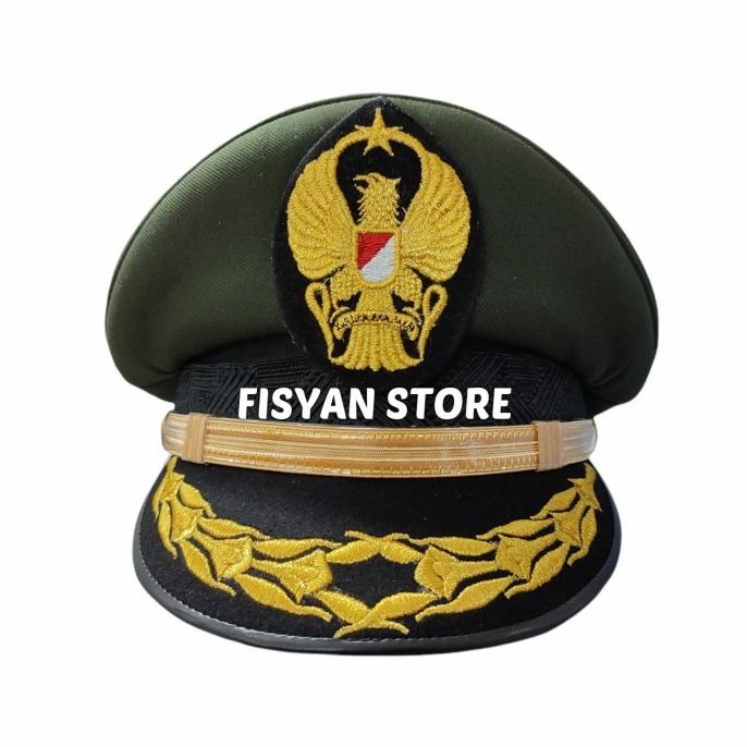 Topi Pet PDU Pamen TNI AD | Topi Pet TNI AD
