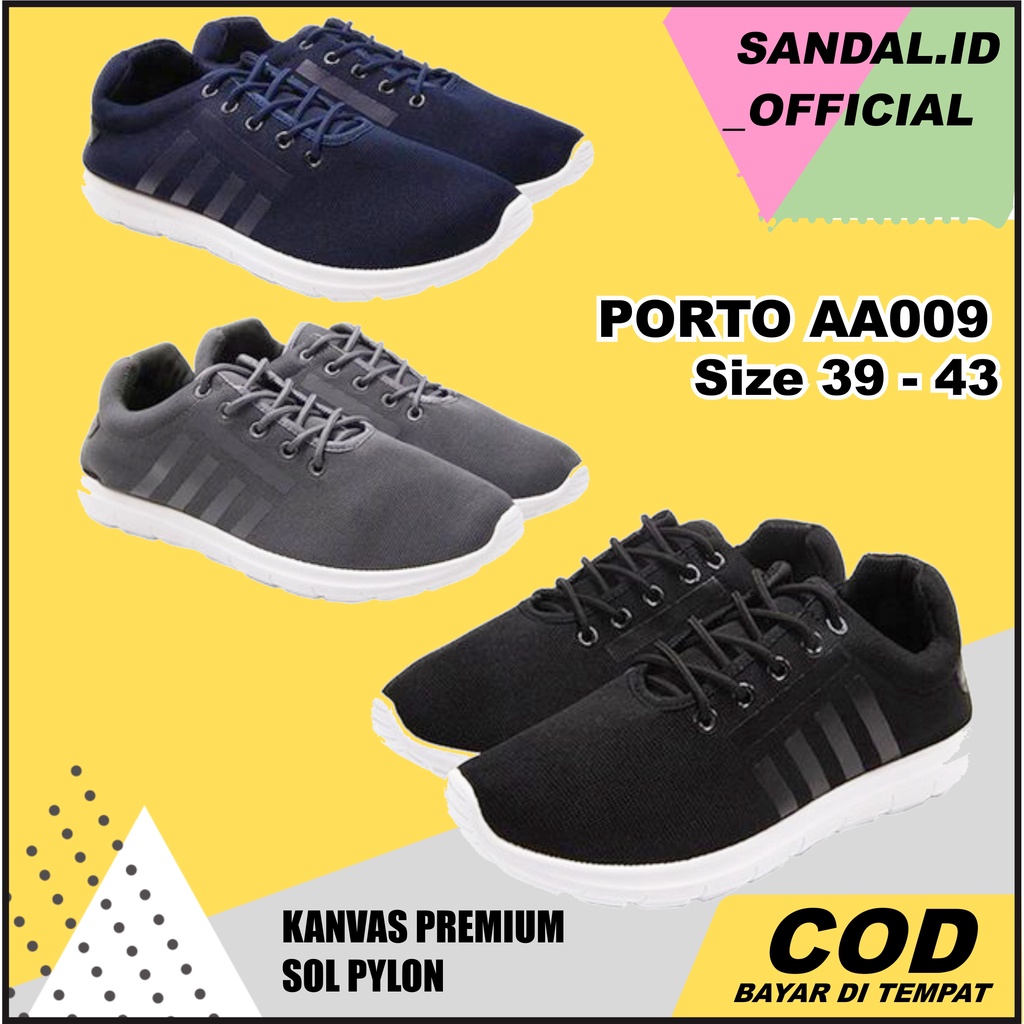 SEPATU SNEAKERS PORTO PRIA WANITA ANAK REMAJA/SEPATU SEKOLAH/SEPATU OLAHRAGA SIZE 36 - 43