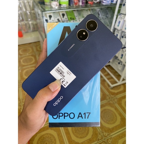 OPPO A17 RAM 4/64GB SECOND BEKAS SEKEN FULLSET ORIGINAL