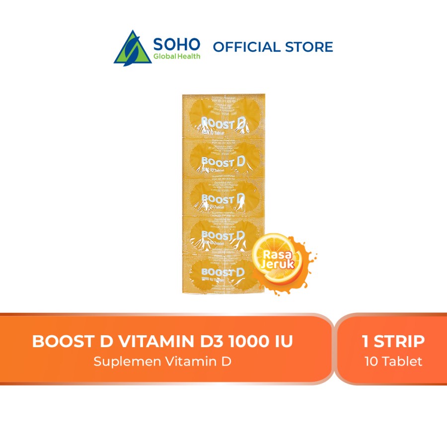 Boost D Vitamin D 1000 IU - 1 Strip @10 Tablet