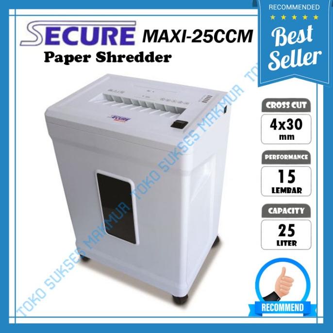 

SECURE Maxi 25 CCM - Mesin Penghancur Kertas/Paper Shredder 25CCM