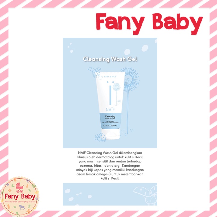 NAIF BABY CLEANSING WASH GEL 200ML