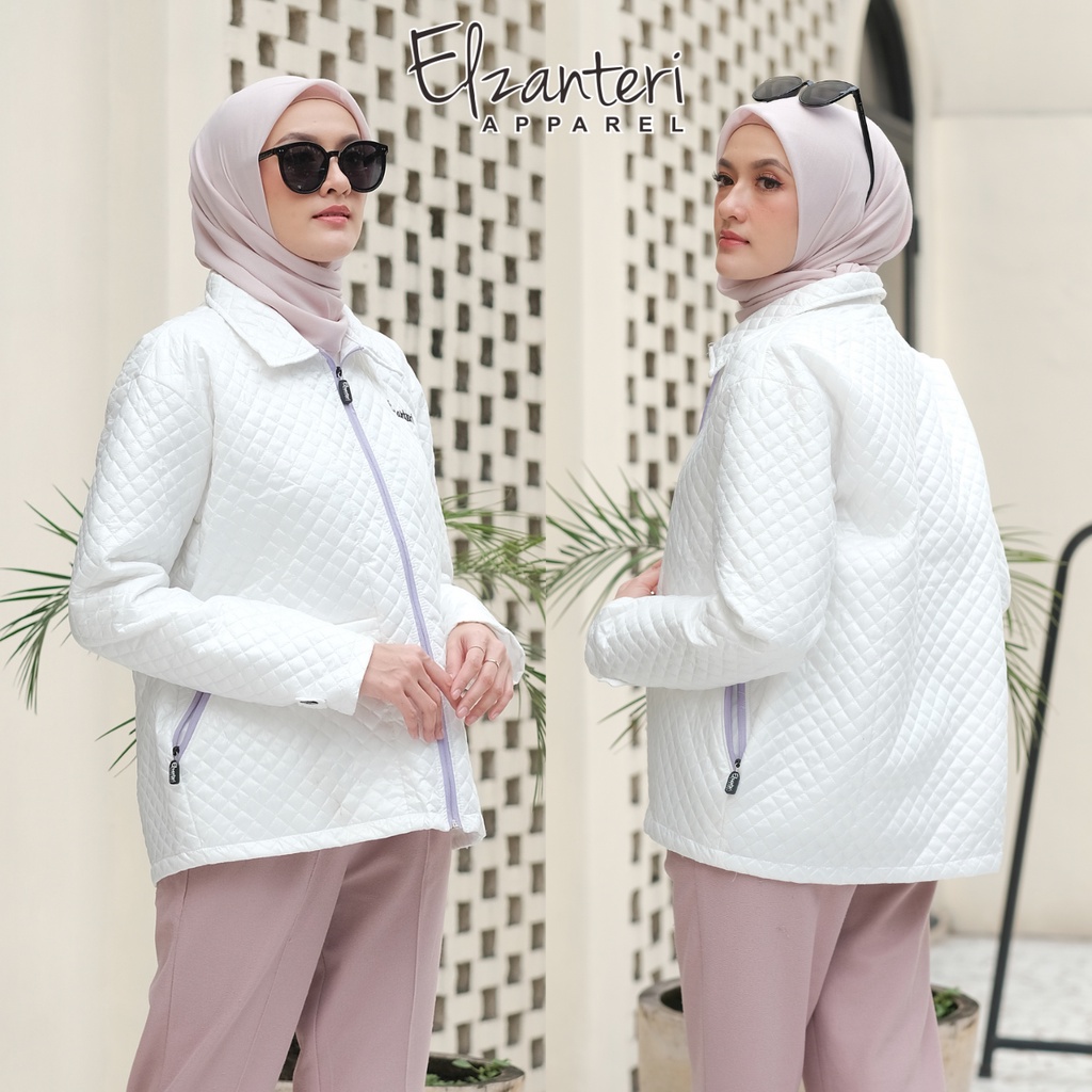 Jaket Wanita Luppova Luxury White | Jaket Korea