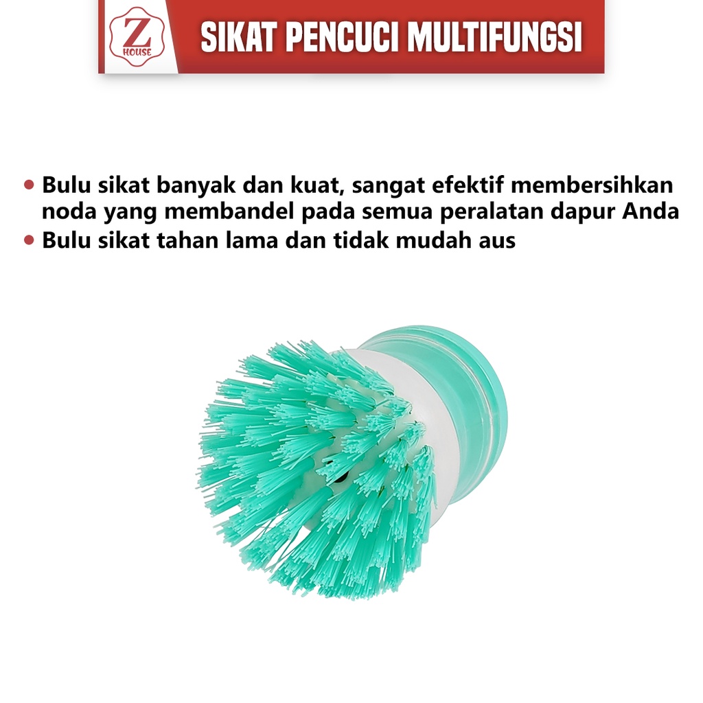 TERMURAH Alat Sikat Panci Dispenser Tempat Sabun Cair Dapur Cuci sikat piring Sikat Wajan Cuci Piring Alat Pembersih Panci Teflon Piring Wastafel