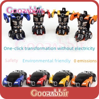 2 IN 1 Mainan Robot Deformation Mini Bahan Plastik Untuk Anak Laki-Laki