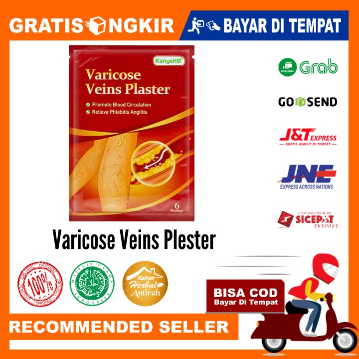 Koyo Penghilang Varises Paling Ampuh Varicose Veins Plaster Original 1pack Isi 6pcs