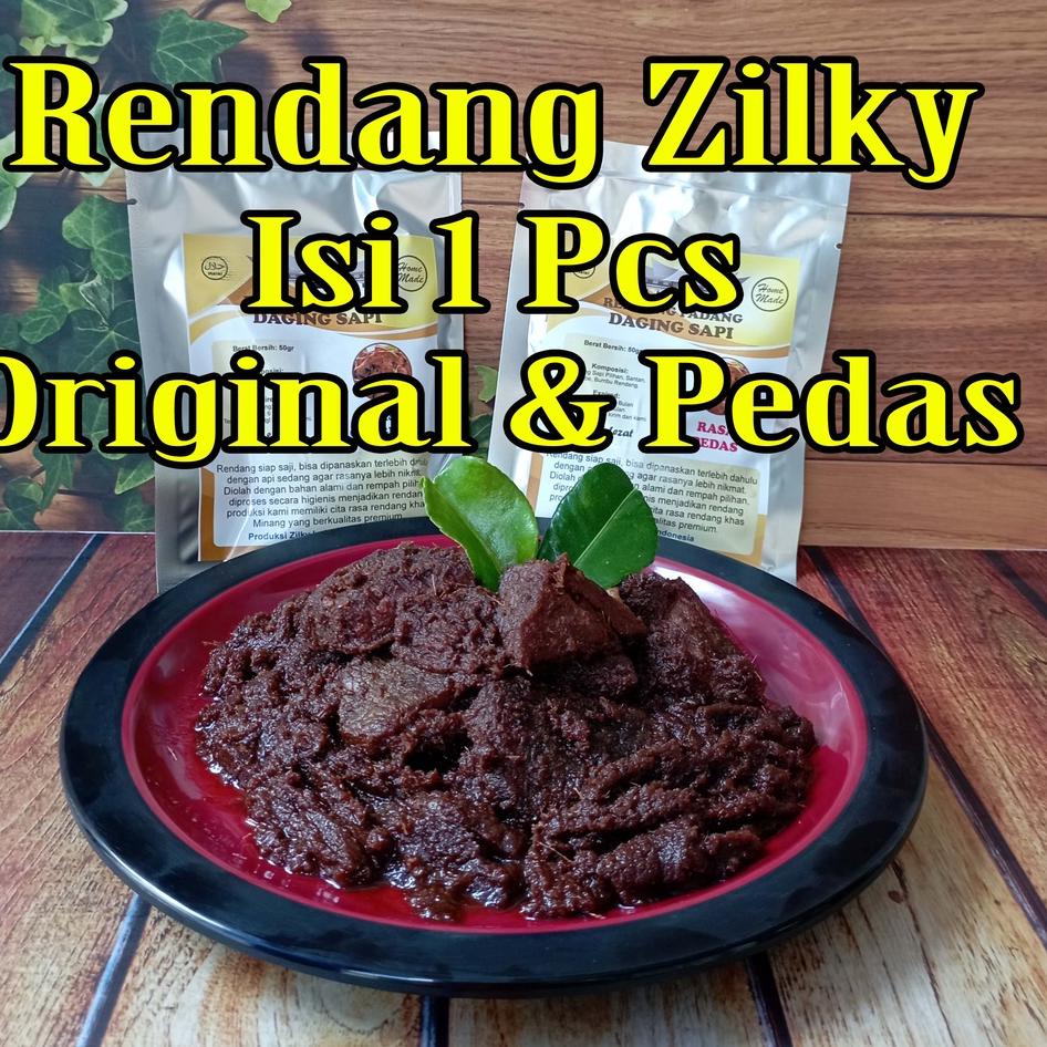 

【flashϟsale】 Rendang Zilky Isi 1 Pcs Potong Daging Sapi Khas Asli Padang Minang Randang 50gr 50 gr Bumbu Original Ori Pedas Pedes Salero Food SaleroFood Makanan Kemasan Praktis Siap Saji Bukan Mama Mamah Fuji Puji Murah Enak