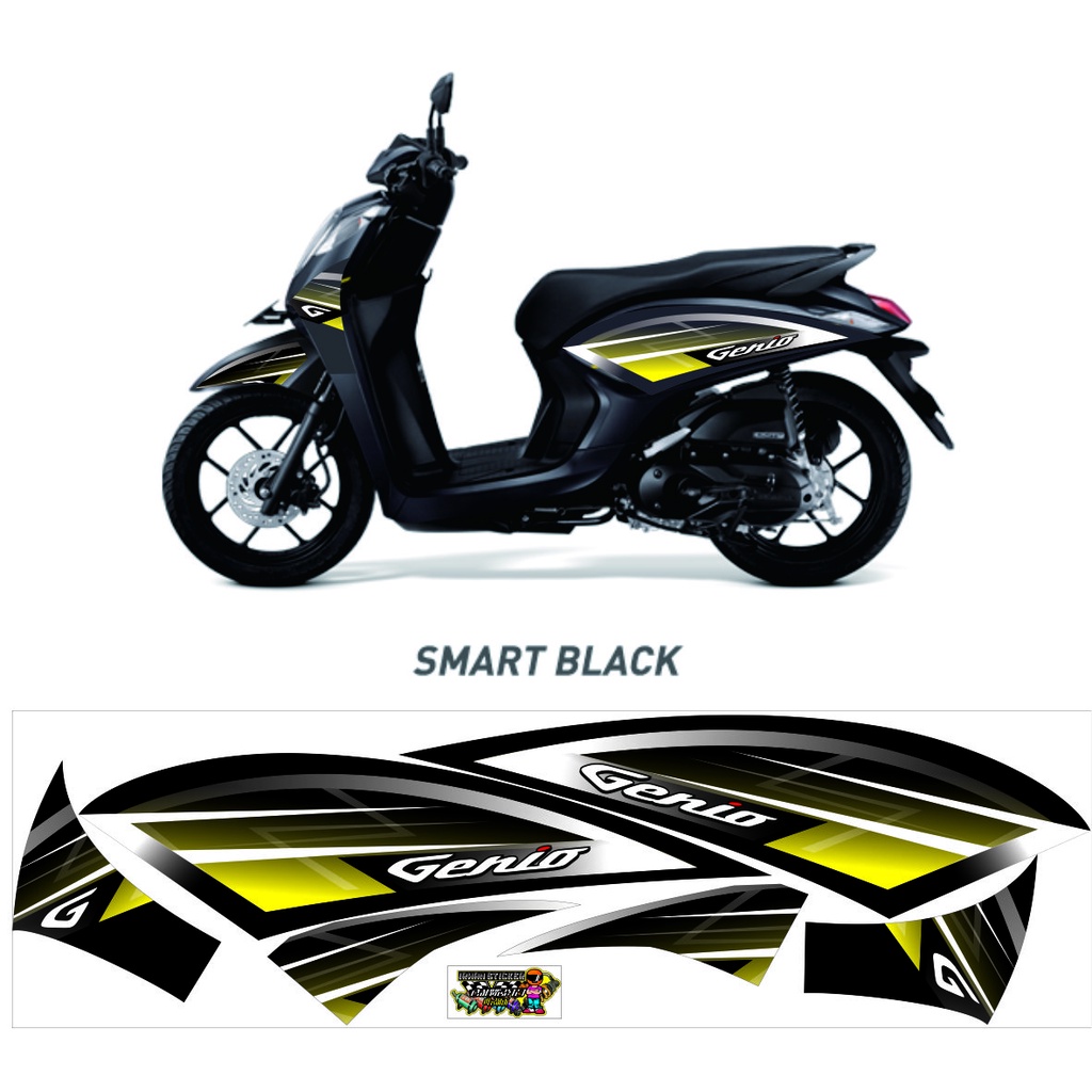 Jual Striping Stiker Motor Honda Genio CBS 2022 Brown Black di Lapak 67  Striping | Bukalapak  Bukal