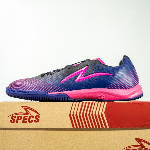 {MentariStore} Sepatu Futsal Specs LS Omega IN Violite Black 402125 Original BNIB - 43 Limited