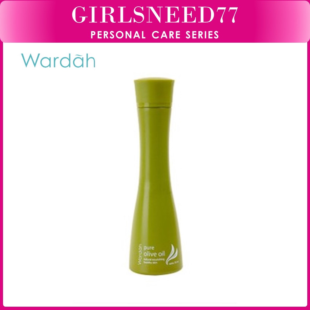 Wardah Pure Olive Oil 50 ml - Wajah lembap dan Relaks - Girlsneed77 Medan Beauty Care Cosmetics COD Skincare Kosmetik