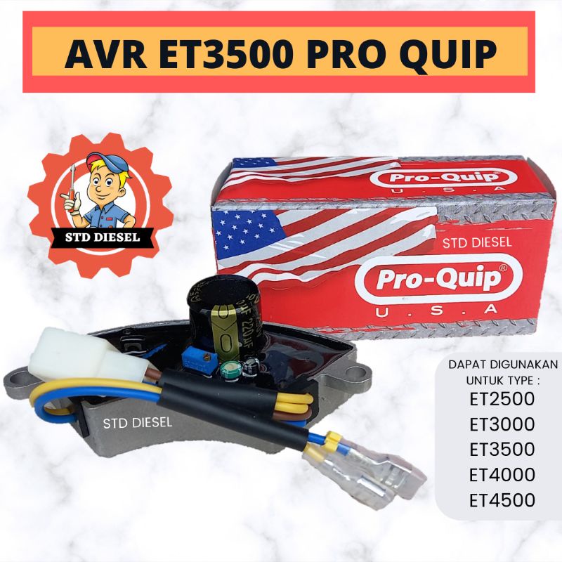 AVR ET2500 ET3000 ET3500 ET4000 ET4500 MERK PRO QUIP AVEER OVAL