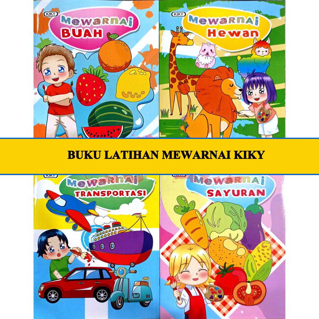 

Buku Mewarnai Kiky | Buku mewarnai Lucu | Buku mewarnai anak | Buku mewarnai Karakter