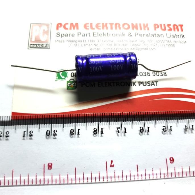 Elco non polar 33uf 100v 33 mikro 100 volt 105' pcmelektr812 Ayo Beli