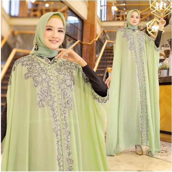 Gamis Kaftan Lebaran Model Terbaru 2023 - Kaftan Ratu Gamis model kaftan bahan ceruty babydoll gamis