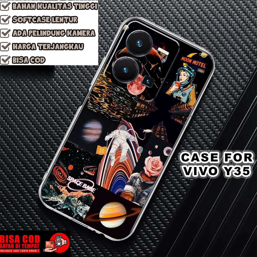 CASE VIVO Y35 2022 MOTIF [ASTRONOT BOCIL] TERLARIS CASING VIVO Y35 TERBARU CLEAR CASE PROTECTED CAME