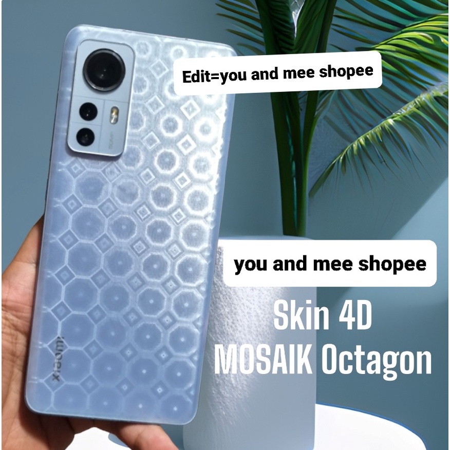 Hexagon Clear Back iNFINIX Note 12-2023 12 12i 12-G96 12-VIP 12Pro 11 11S 11Pro 10 10Pro 8 S5 Lite S4 Zero-ULTRA Zero-20 Zero-X PRO X NEO Smart 7 6 Plus HD 5 4 3 Skin Garskin Belakang Bening Motif Mosaik Bagus Anti Gores Jamur Sticker Bagus i S 5G 4G