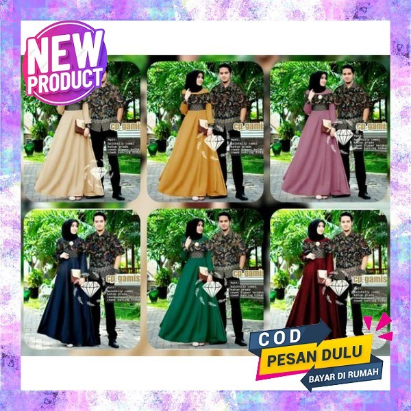 Baju Couple Keluarga Lengan Panjang Original Shafamarwa Pakaian Gamis Sarimbit Family Muslim Ayah Ib