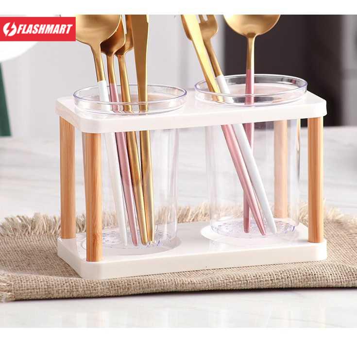 Flashmart Rak Organizer Dapur Tempat Sendok Garpu Kitchen Storage Box - LL250