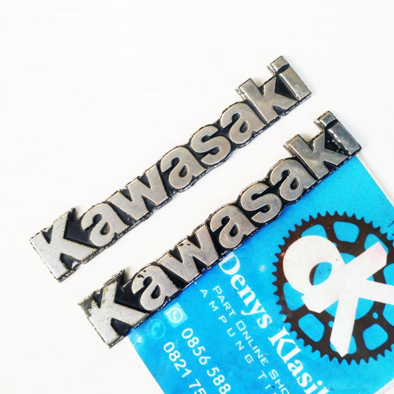 emblem logo cover body belakang kawasaki ZX130 ZX 130 original second