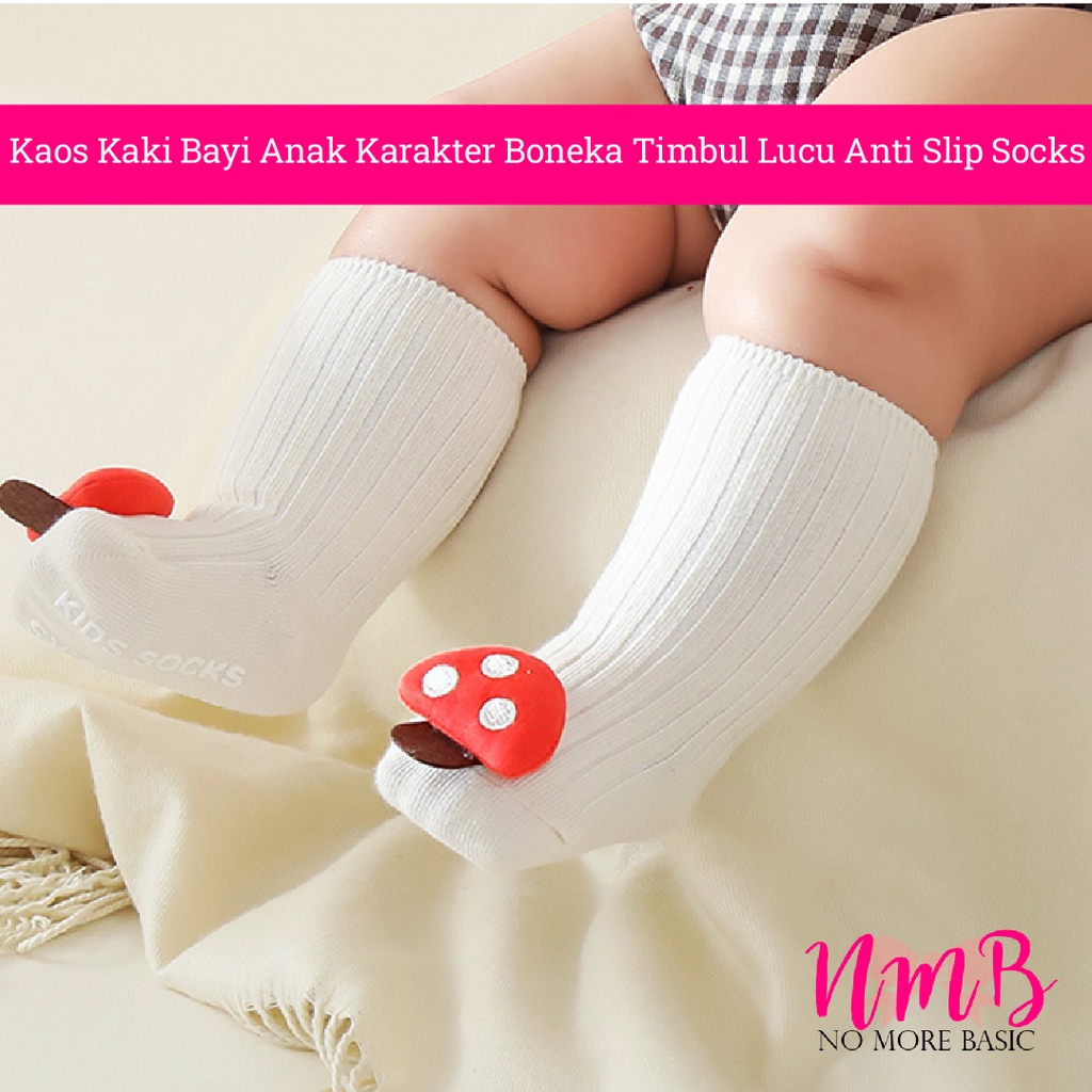 Kaos Kaki Bayi Anak Karakter Boneka Timbul Lucu Anti Slip Socks