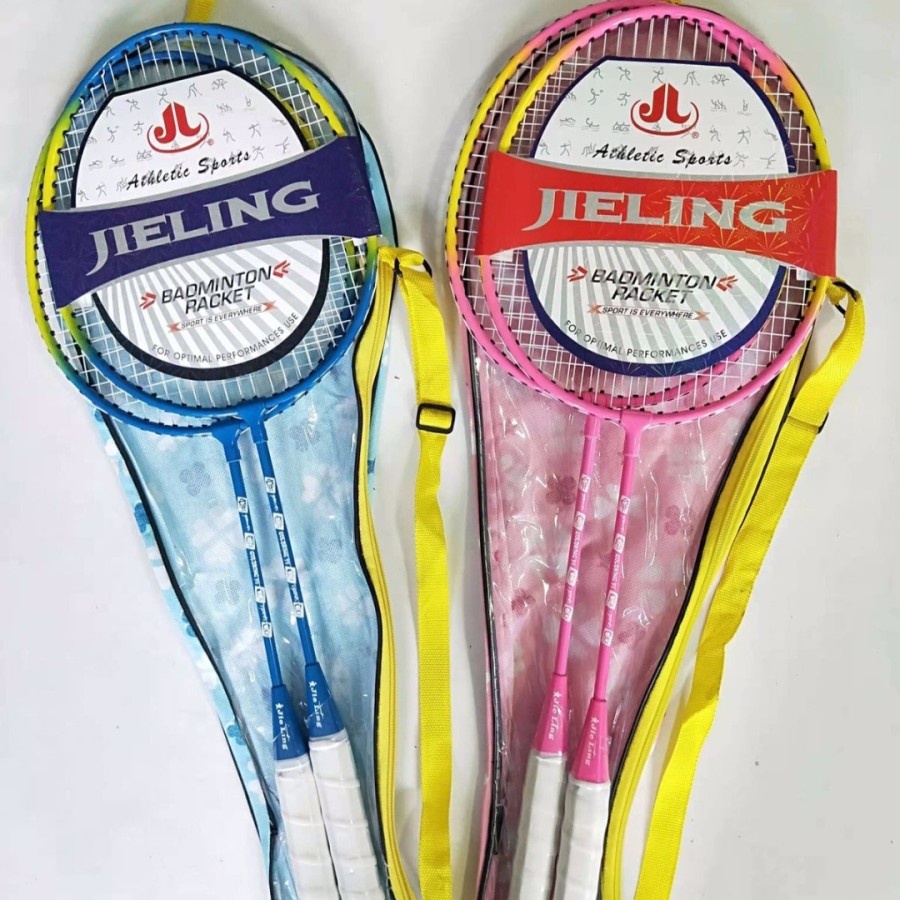 Raket Badminton Set anak isi 2 Pendek