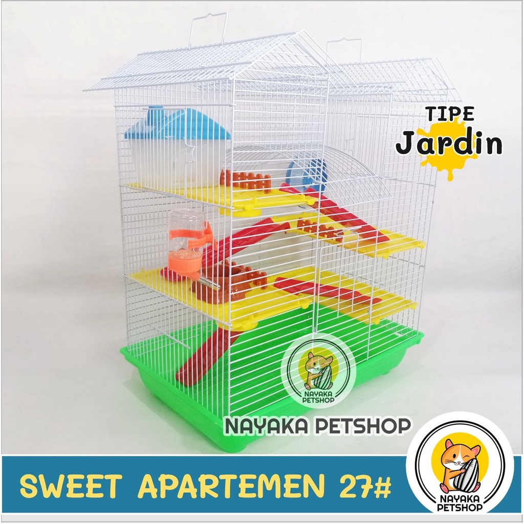 Sweet 27# Apartemen Kandang Hamster Besar Tingkat 3 Lantai Murah