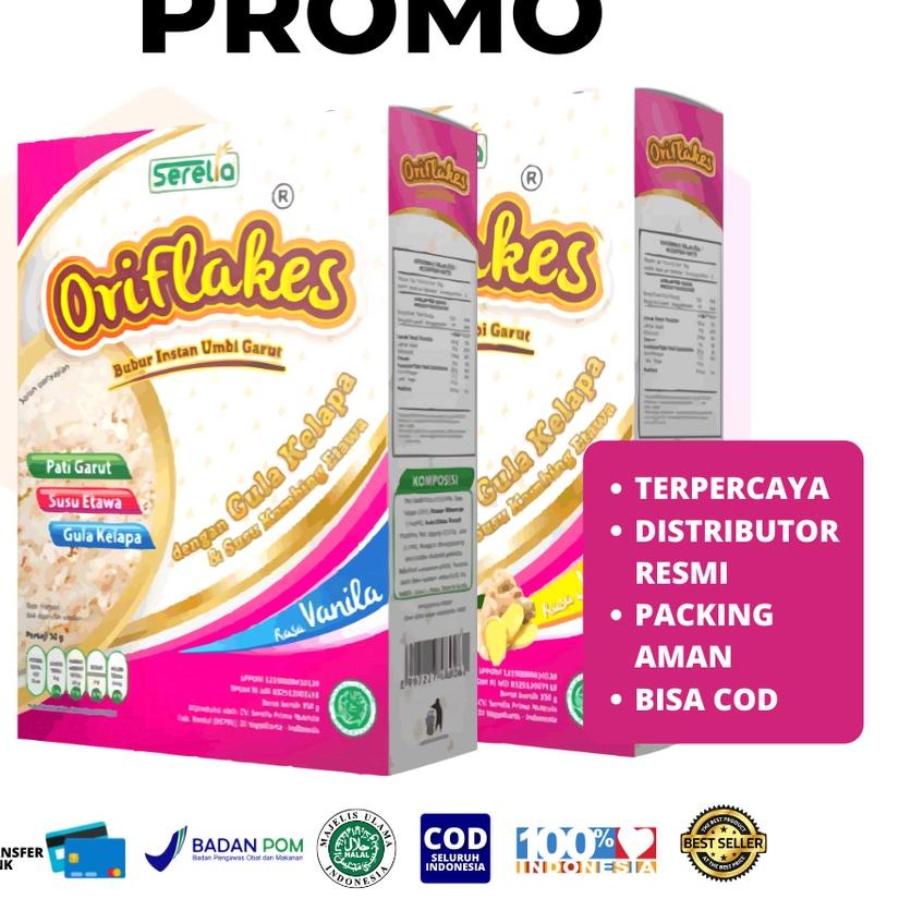 

▼ ORIFLAKES Maag Asam Lambung & Gerd Makanan Sarapan Sereal Pati Umbi Garut 350 gram ★