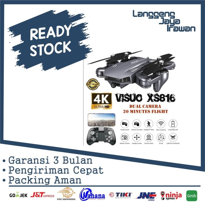 Visuo XS 816 XS816 Drone Dual Camera 4K 20min Fly Battle Shark Sharks