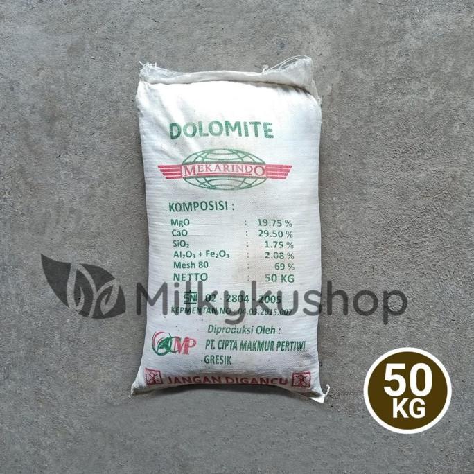 PUPUK DOLOMITE 50 KG KEMASAN PABRIK KAPUR DOLOMIT VIA GOSEND GRAB