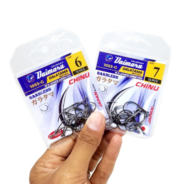 Kail Pancing DAIMARU GALATAMA 1053-C NO 6 & 7 BARBLESS Sangat TAJAM ORIGINAL