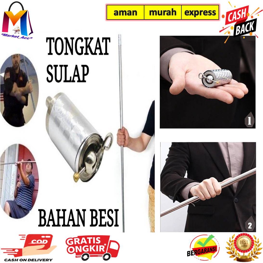 Tongkat Sulap Ajaib/ Tongkat Trick Magic/ Panjang 120cm