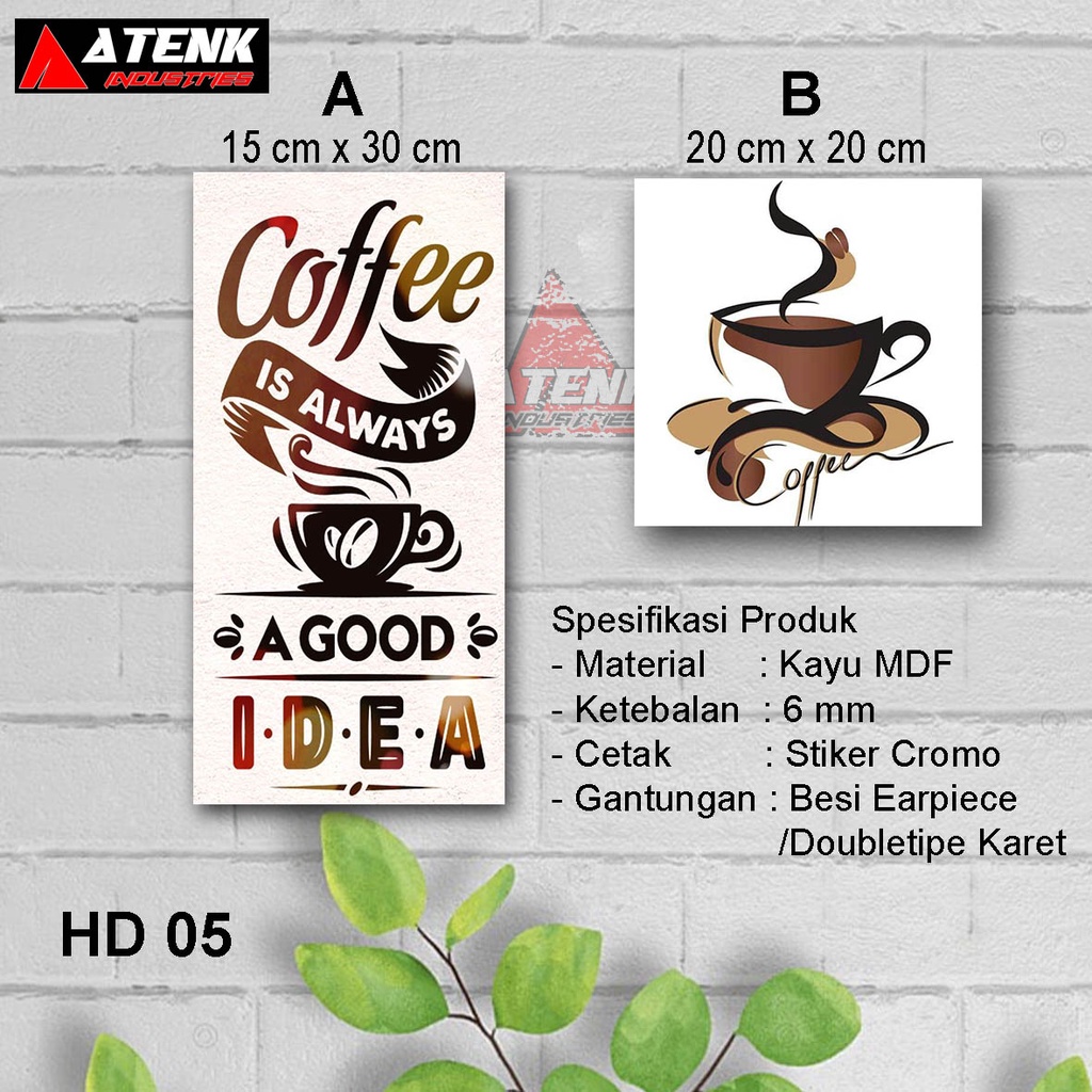 HIASAN DINDING/TYPOGRAPHY COFFEE