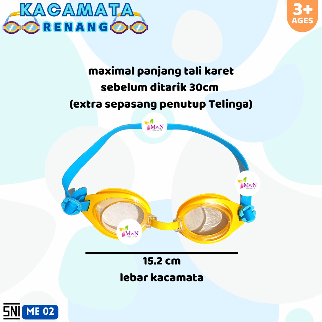 MWN Kacamata Renang Anak Swim Goggles ME02