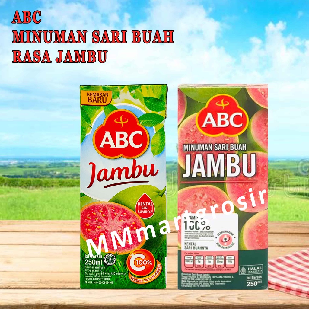 ABC Juice Jambu / Minuman Sari Buah Rasa Jambu / 250ml