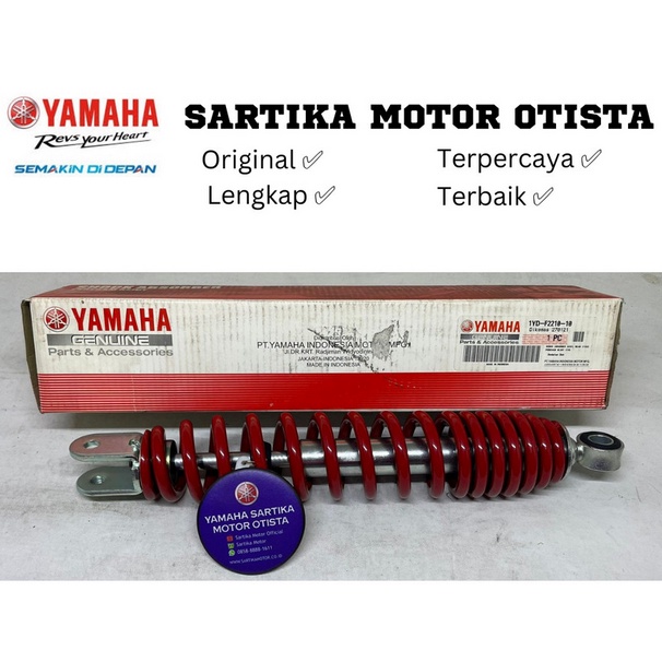 Original Yamaha SHOCK ABSORBER ASSY Fino FI (1YD-Merah)
