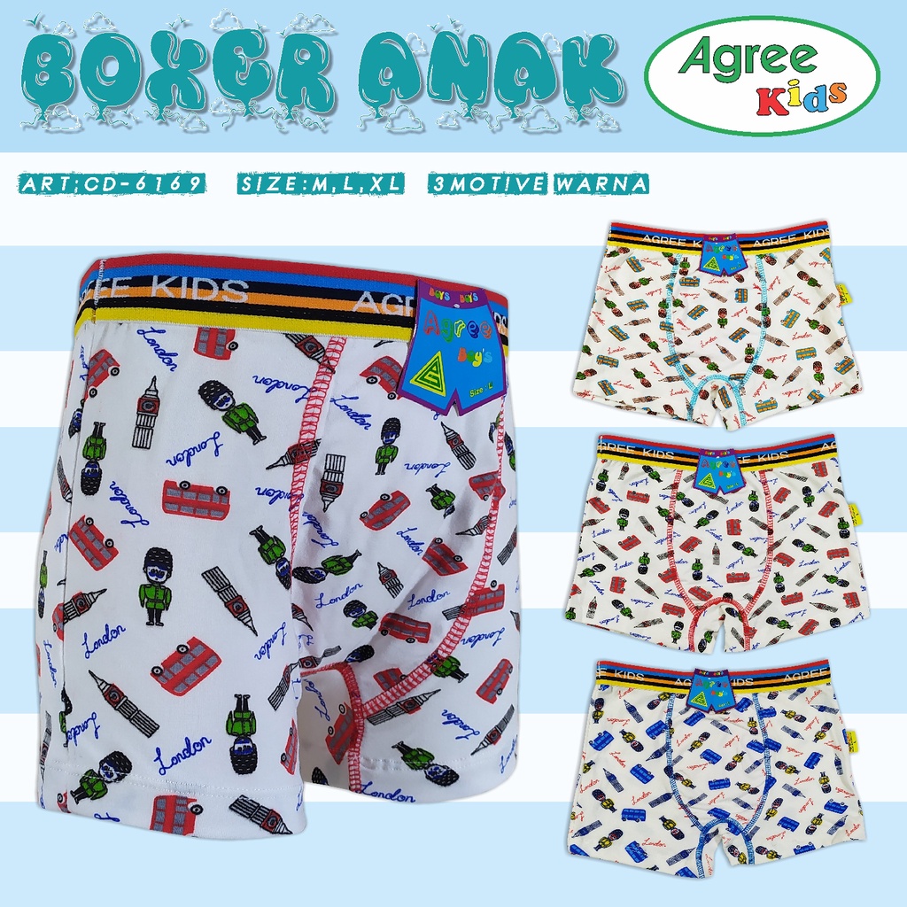 1PCS CELANA DALAM ANAK AGREE CD ANAK AGREE KIDS 6168