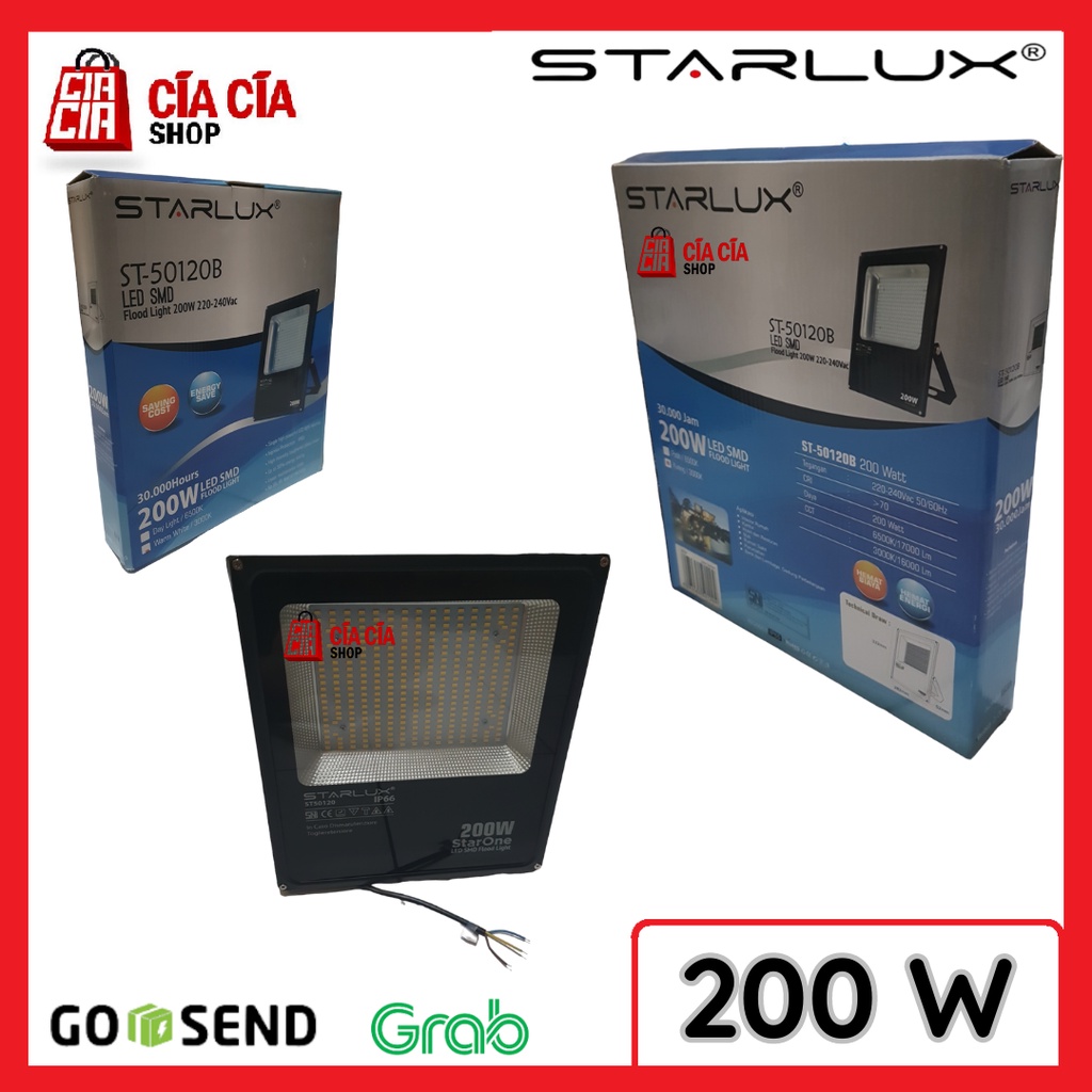 STARLUX STARONE Lampu Tembak 200 WATT Lampu Sorot LED 200W LED Flood Light 200 W