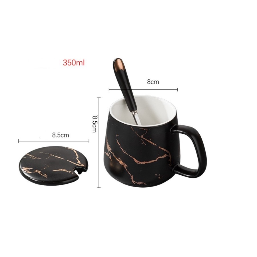 Marble Mug Set/ Gelas Keramik/ Mug Couple Marble/ Set Mug/ Hampers Mug