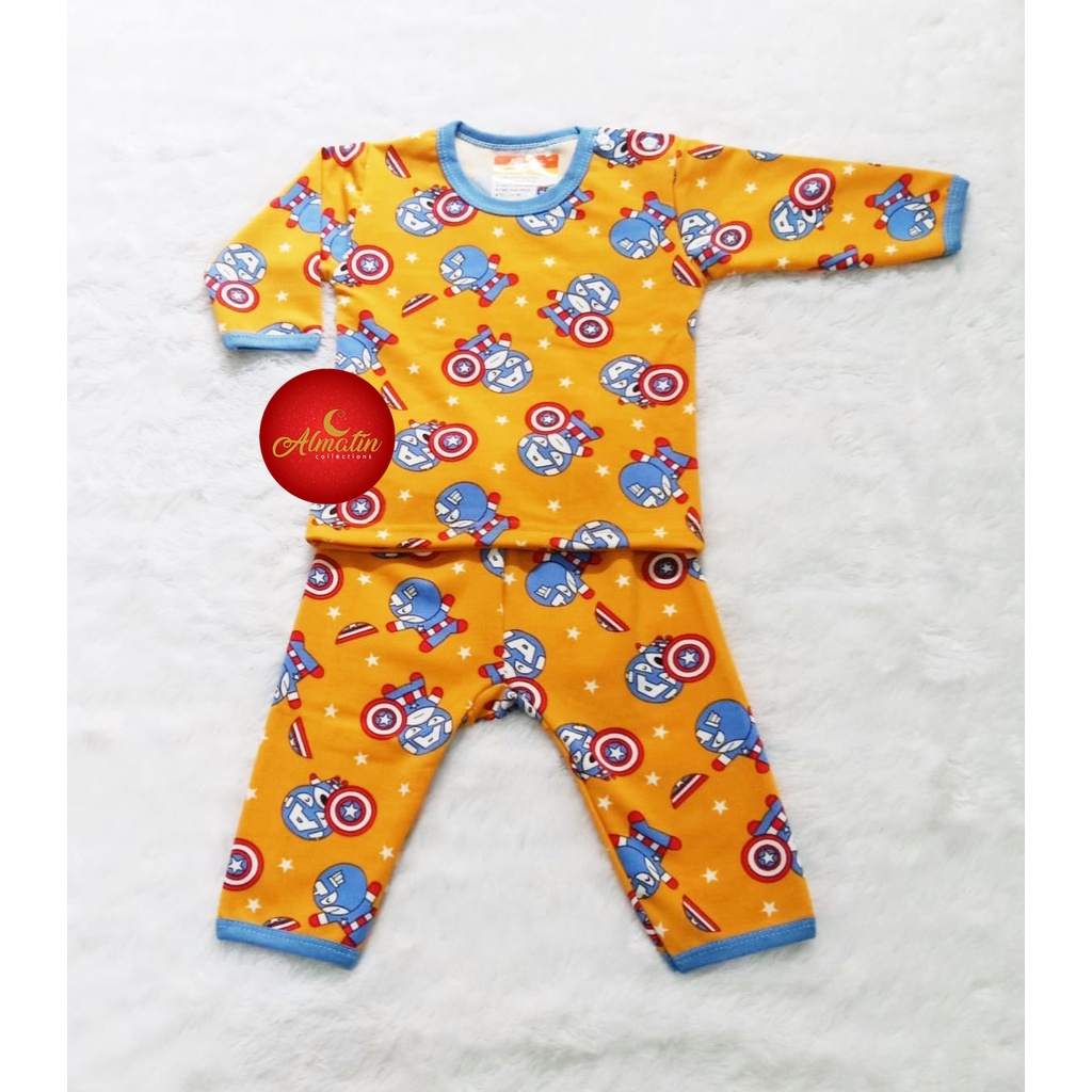 Baju Bayi laki laki/Setelan panjang kancing pundak/Kaos anak laki laki/Baju Bayi murah