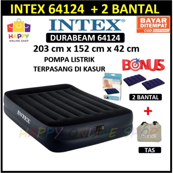 Terlaris Intex Kasur Angin - Kasur Intex Durabeam Rest Raised Airbed Original