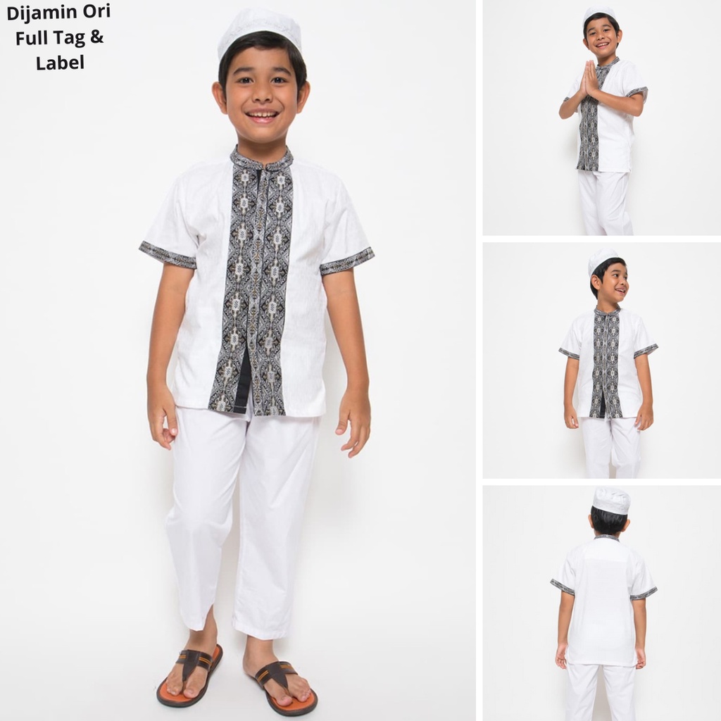 Baju Koko Anak Little M Lengkap Dengan Peci By Matahari Mall