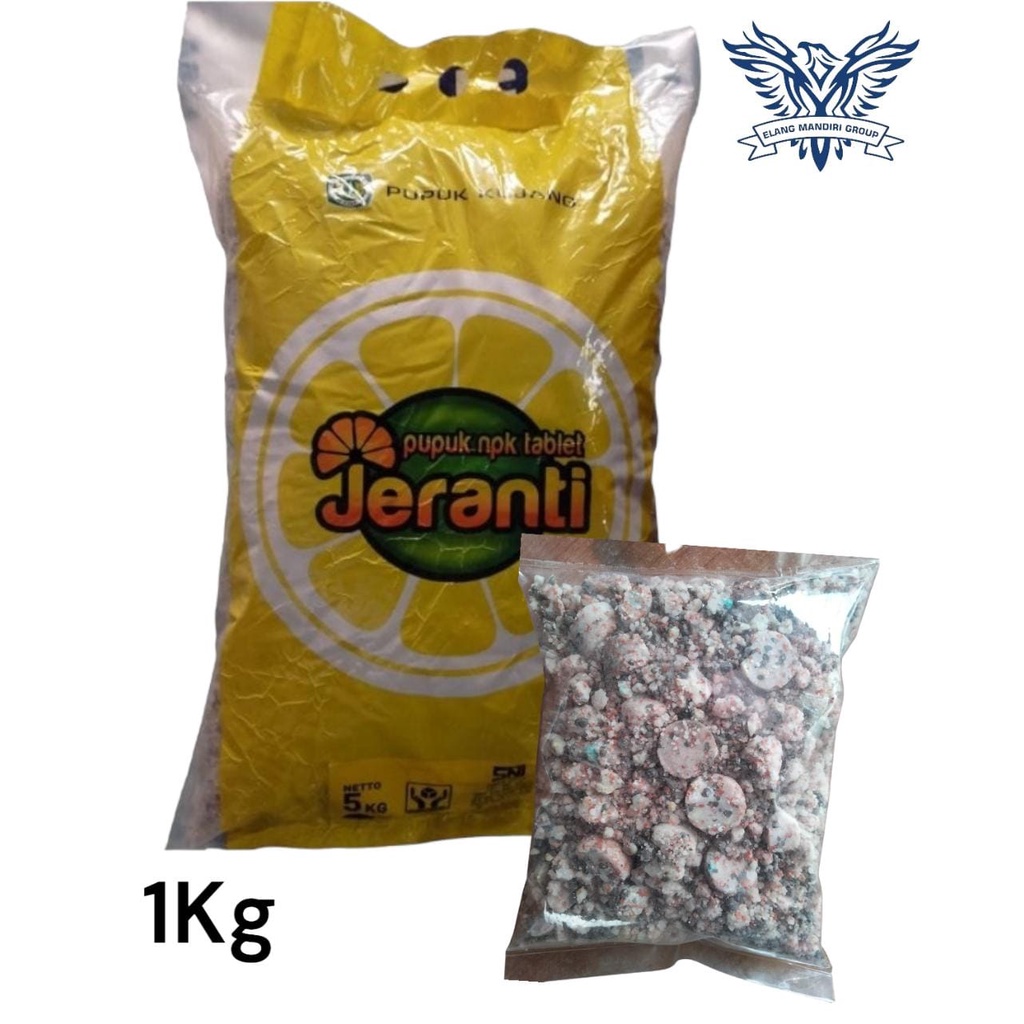 Repack 1Kg Pupuk Buah NPK TABLET JERANTI 18-10-14+2S+TE Original Pupuk Kujang